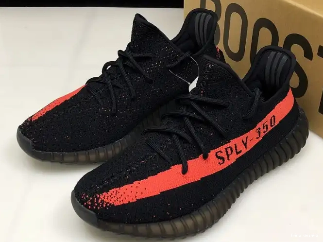 hype Adidas V2 Black Yeezy Core BY9612 350 Boost Red 0326